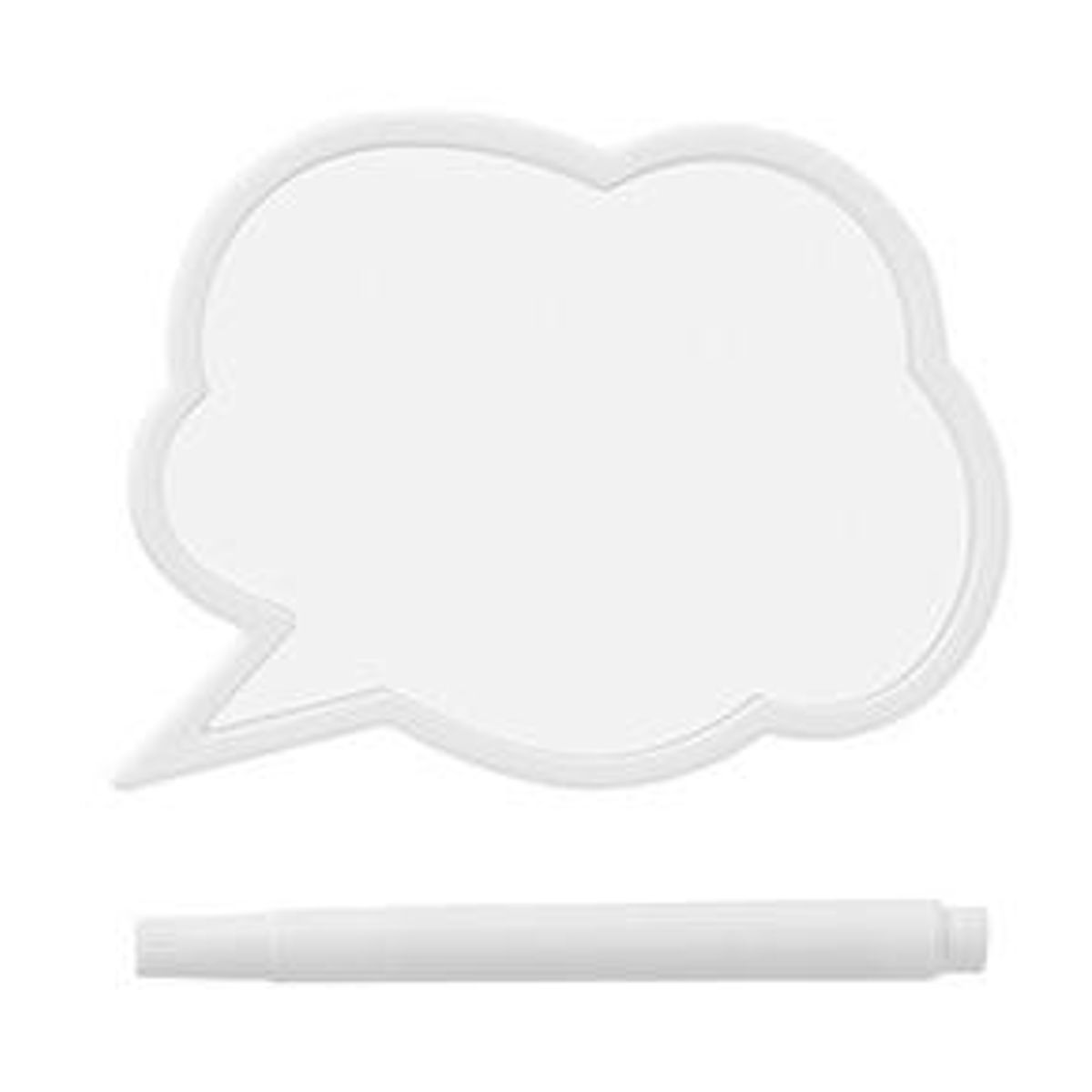 クリップ 文字が書けるマグネットクリップ 吹き出し型 マーカーペン