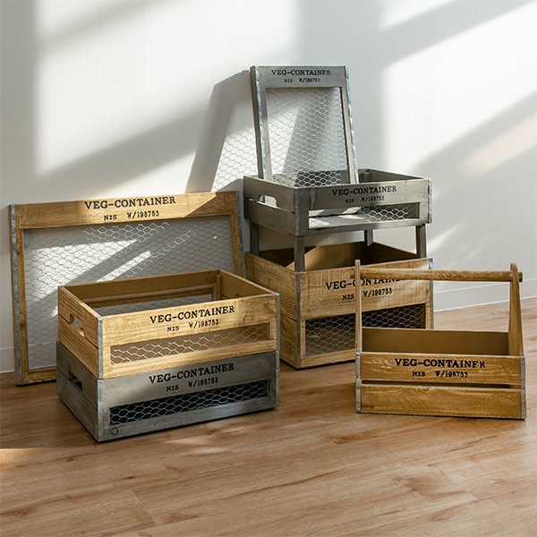 HABITER（アビテ） 収納ボックス ベジウッド ボックス S コンテナ 木製