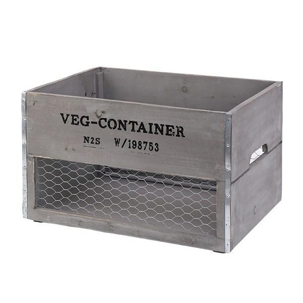 HABITER（アビテ） 収納ボックス ベジウッド ボックス L コンテナ 木製