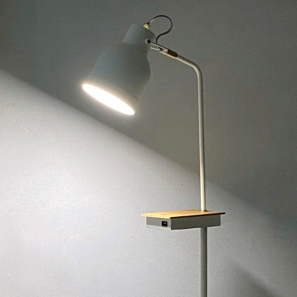 イシグロ フロアライト LED付き 3段階調光 充電機能付き タッチ