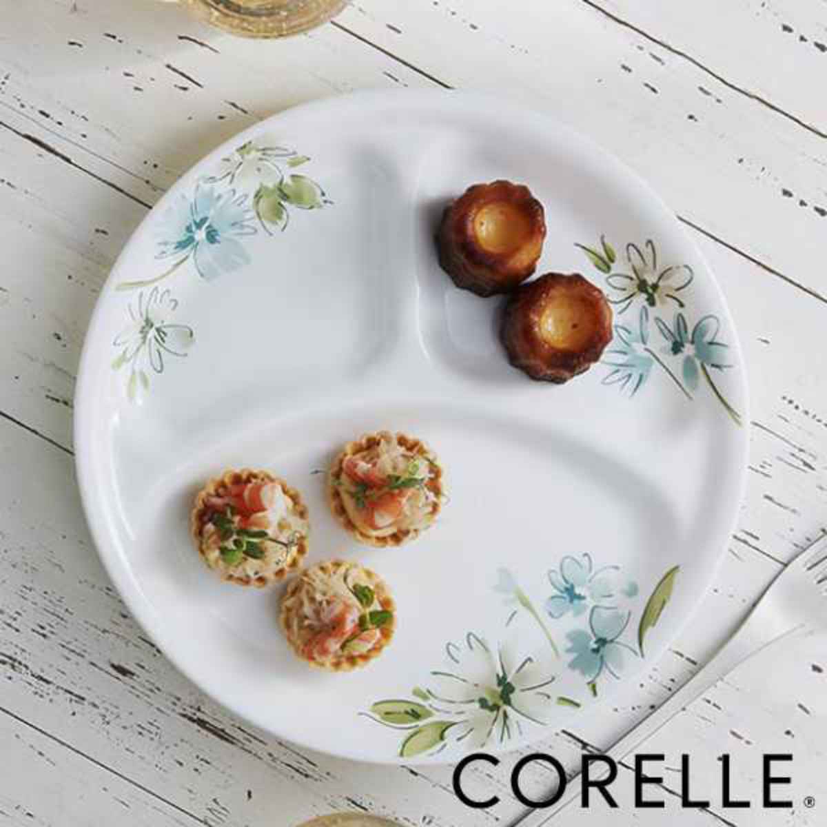 Corelle チューリップ柄 皿 陶磁器皿　10枚セット　コレール CORELLE（コレール） ランチプレート 26cm フェアリーフローラ （ 食洗