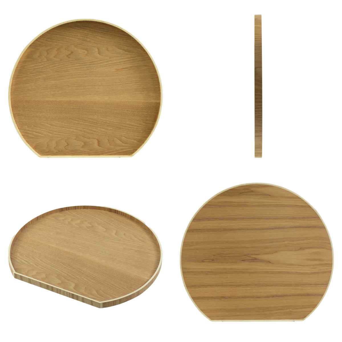 特典付き お盆 36cm トレー 半月膳 半月...の詳細画像2