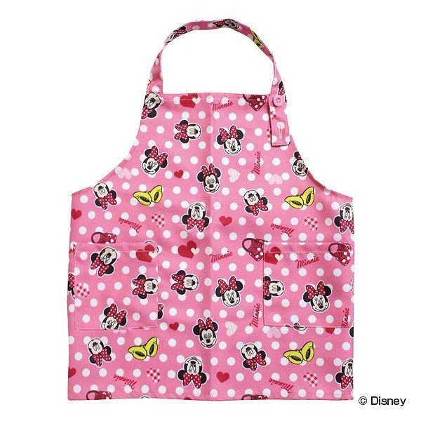 エプロン 子供用 100〜110cm用 ミニーマウス （ ディズニー disney