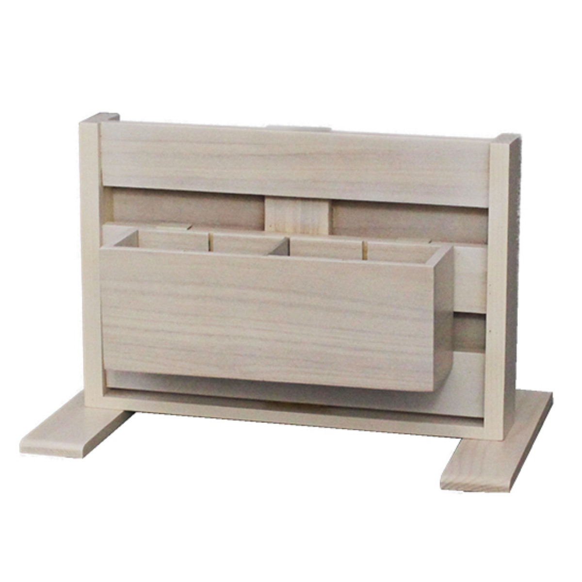 キッチン収納 カウンター上ラダーラック 幅33cm 両面使える 木製 （ カウンター上収納 ラダーラック 収納棚 ）｜colorfulbox｜03