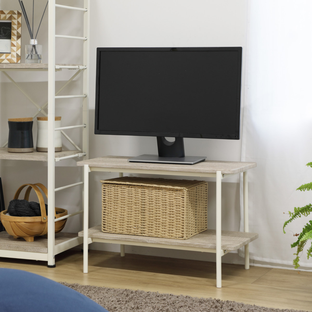 テレビ  テレビ台2段   セット ぼん家具 テレビ台 ローボード 2台セット 伸縮TV台 TVボード コーナー