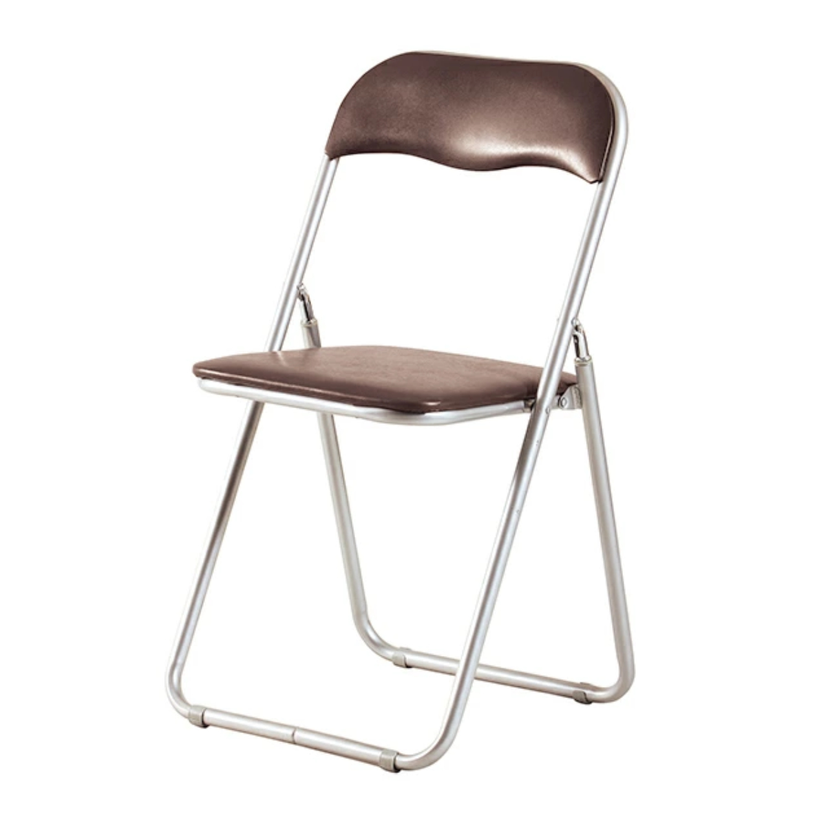 弘益 パイプ椅子 4脚セット 座面高46cm スチールフレーム 折りたたみ