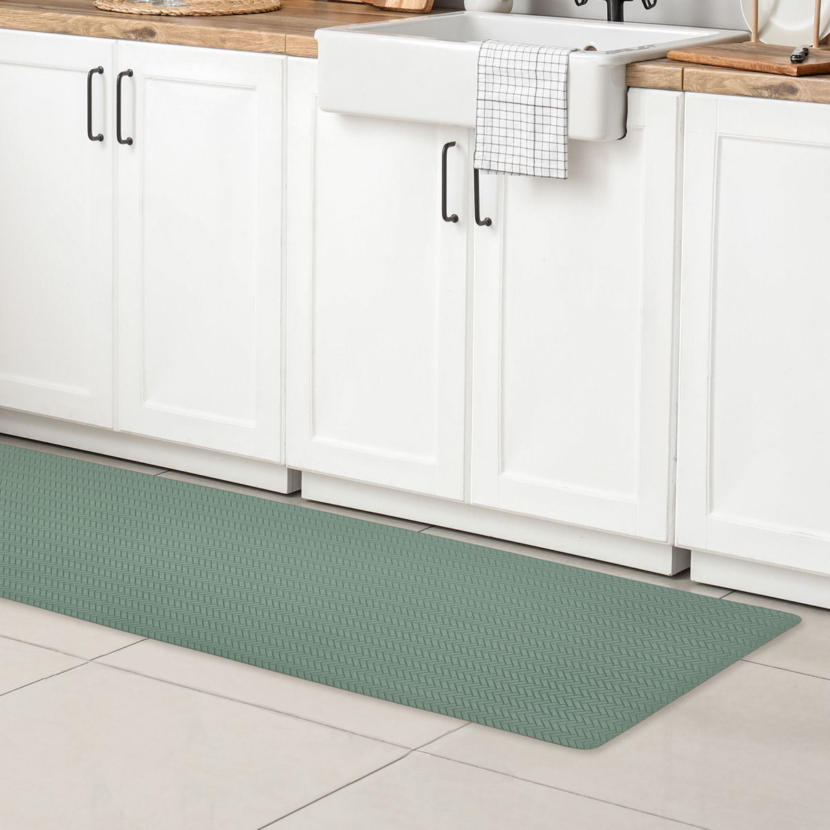 キッチンマット 脱めんどくさいお洗濯 拭けるP...の詳細画像4