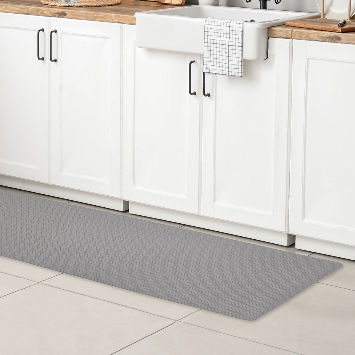 キッチンマット 脱めんどくさいお洗濯 拭けるP...の詳細画像5