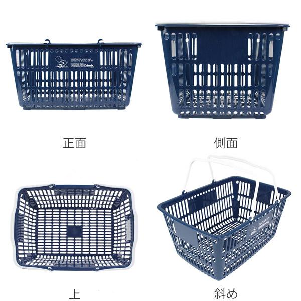 バスケット 収納 スヌーピー ショッピングバスケット 買い物かご