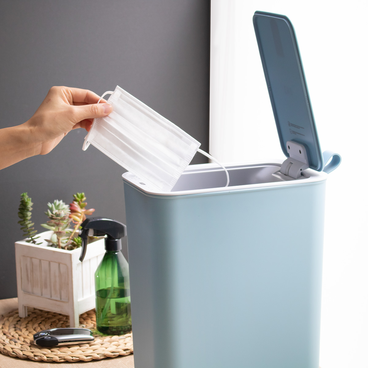 EKO（イーケーオー） ゴミ箱 8L モランディ スマート プラスチック