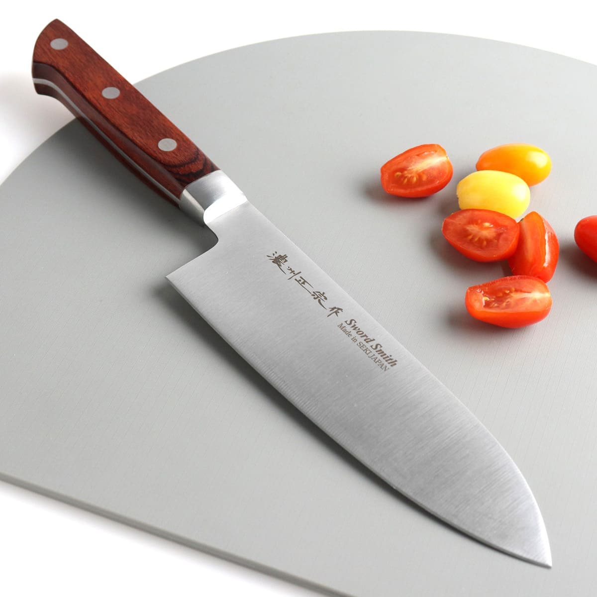 三徳包丁 17.5cm 濃州正宗 日本製 洋包丁 モリブデン鋼 天然木 （ 包丁