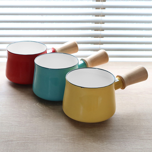 パール金属 ミルクパン 10cm ガス火専用 プチっと ホーローミルクパン