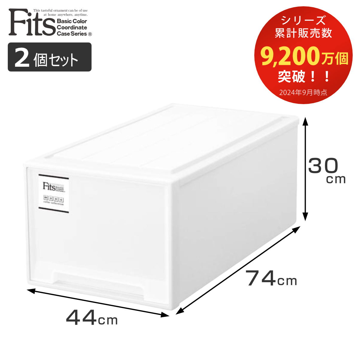 Fits 収納ケース フィッツケース ディープL 2個セット （ フィッツ