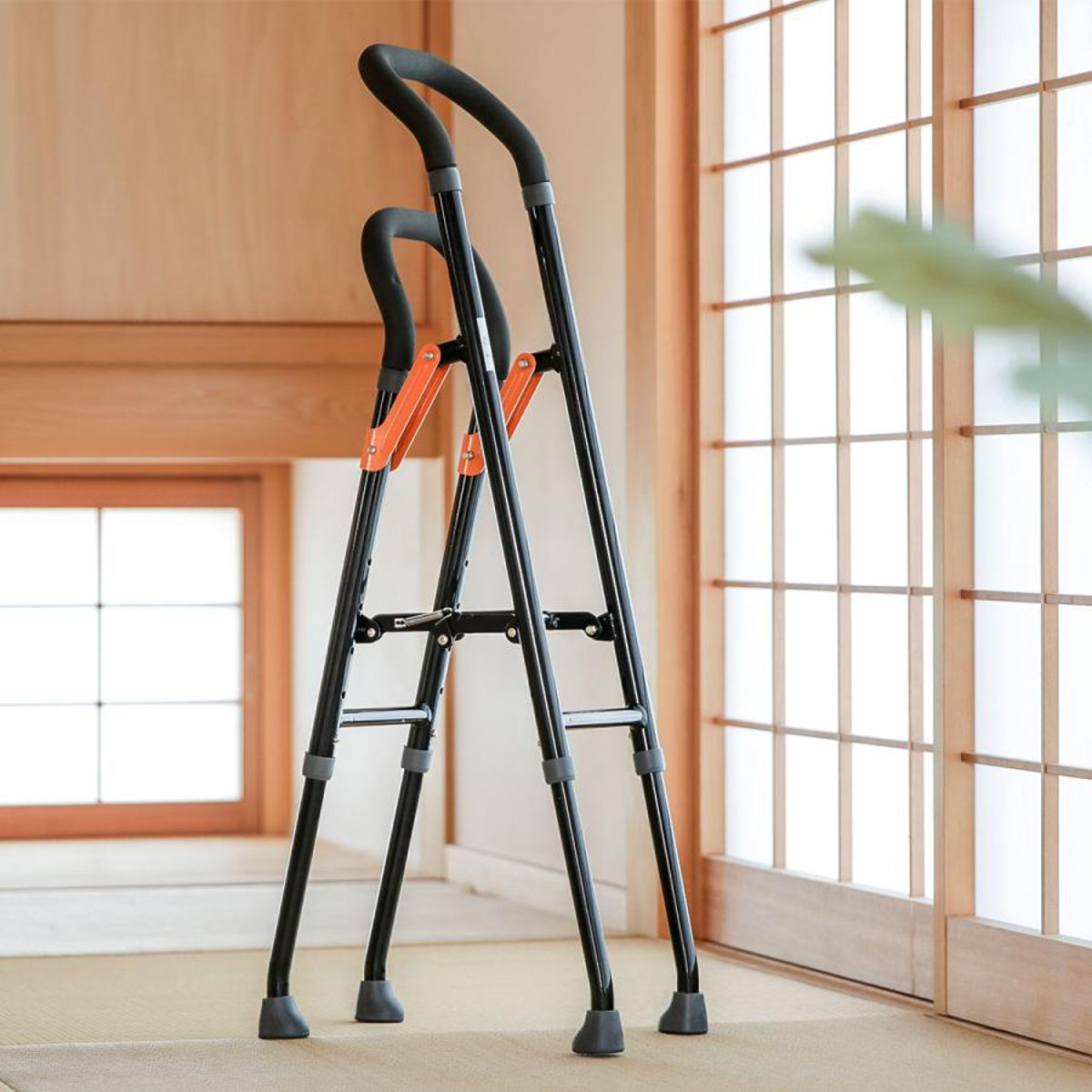 幸和製作所 杖 手すり 立ち上がり 補助手すり 折りたたみ 軽量 多脚杖