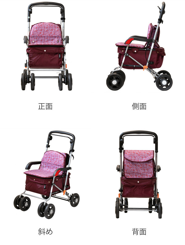 【REGASTOCK川崎店】幸和製作所 Tacaof シルバーカー カウート2 ワインレッド カート 歩行補助 手押し車 幸和製作所 シルバーカー 軽量 おしゃれ 座れる カウート2 プレゼント