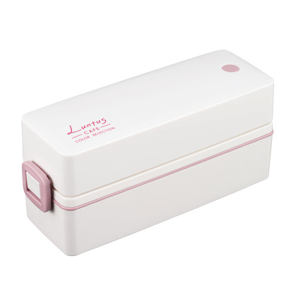 弁当箱 お弁当箱 ランチボックス 2段 箸付 2点ロック スリム ｃランタス 600ml レンジ対応 食洗機対応 女子 作り置き 冷蔵 3245 お弁当グッズのカラフルボックス 通販 Yahoo ショッピング