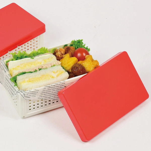 お弁当箱 レノン 折りたたみランチボックス サンドイッチケース ( 弁当箱 仕切り付き サンドイッチ コンパクト ランチボックス ) 関連画像3