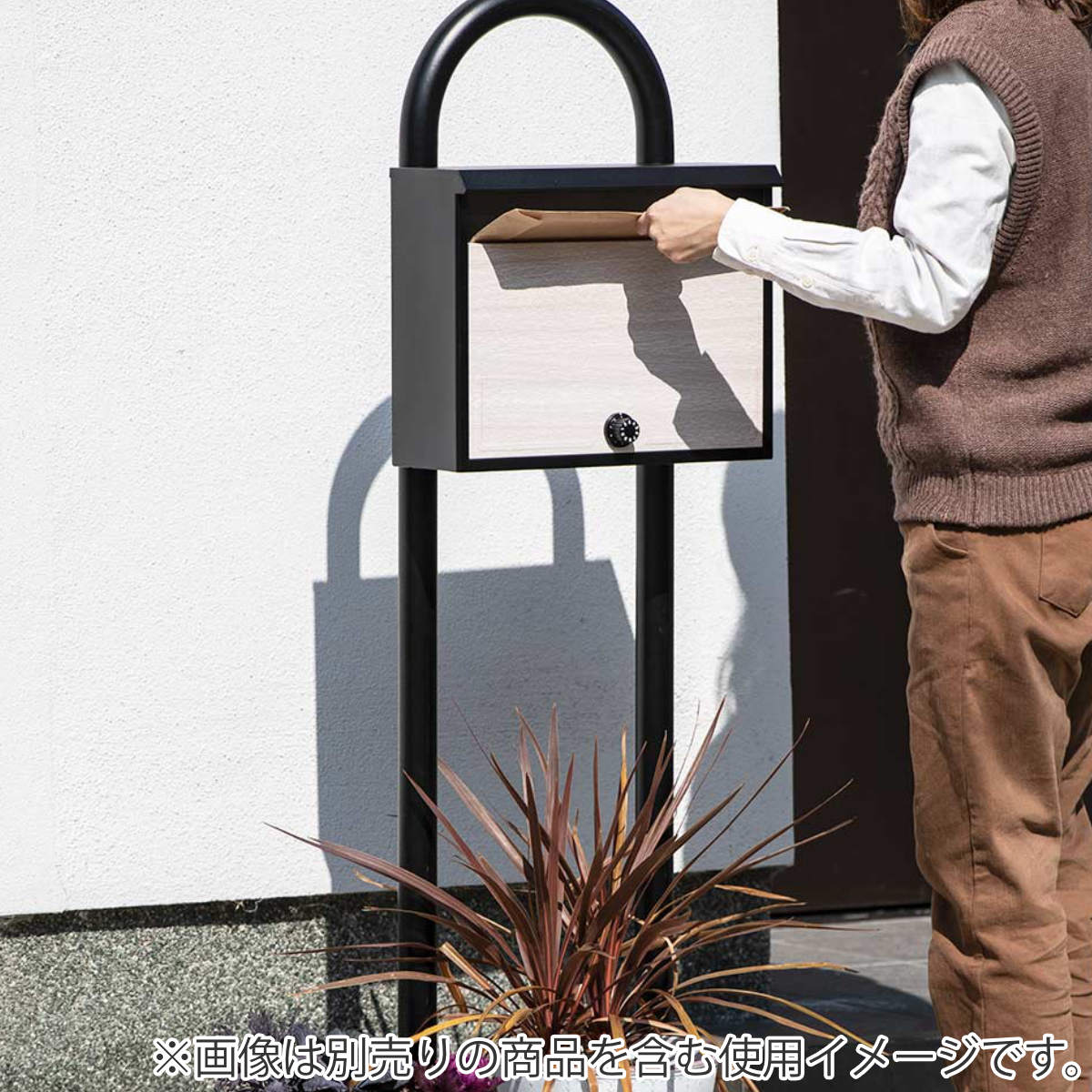 ポスト 郵便ポスト ダイヤル式 スタイルポスト 木目 （ 郵便受け 新聞