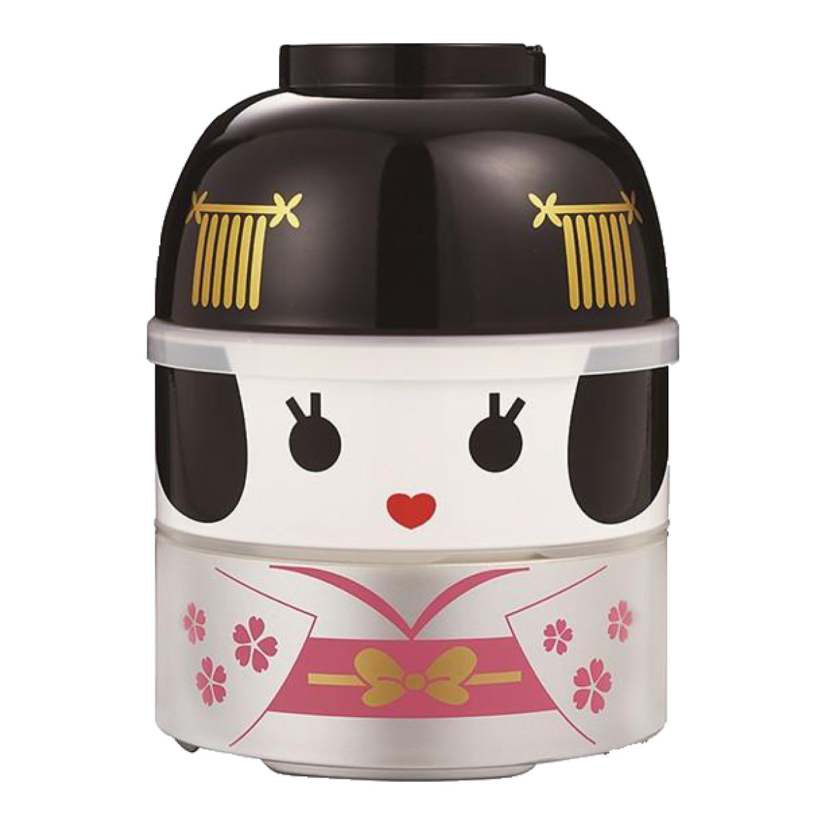 お弁当箱 2段 お椀付き こけし弁当 850ml ランチボックス イチロー 