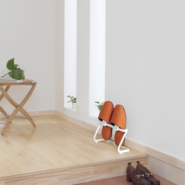 シューズラック スリッパラック 珪藻土 1足用 （ カラリ シューズ