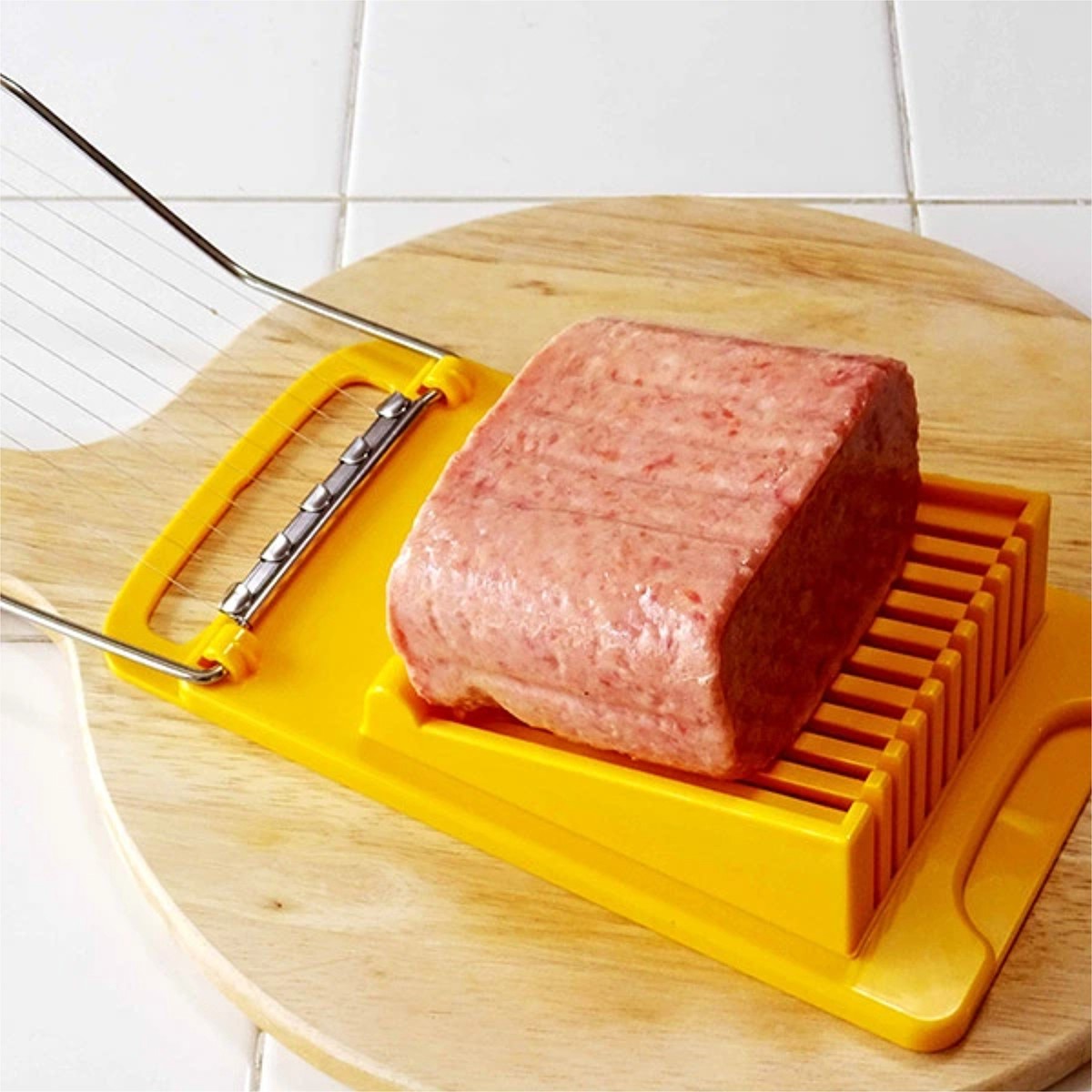 ランチョンミートスライサー ポークミート 豚肉 キッチン便利グッズ 調理用品 ( ミートスライサー スライサー スライス ) 関連画像1