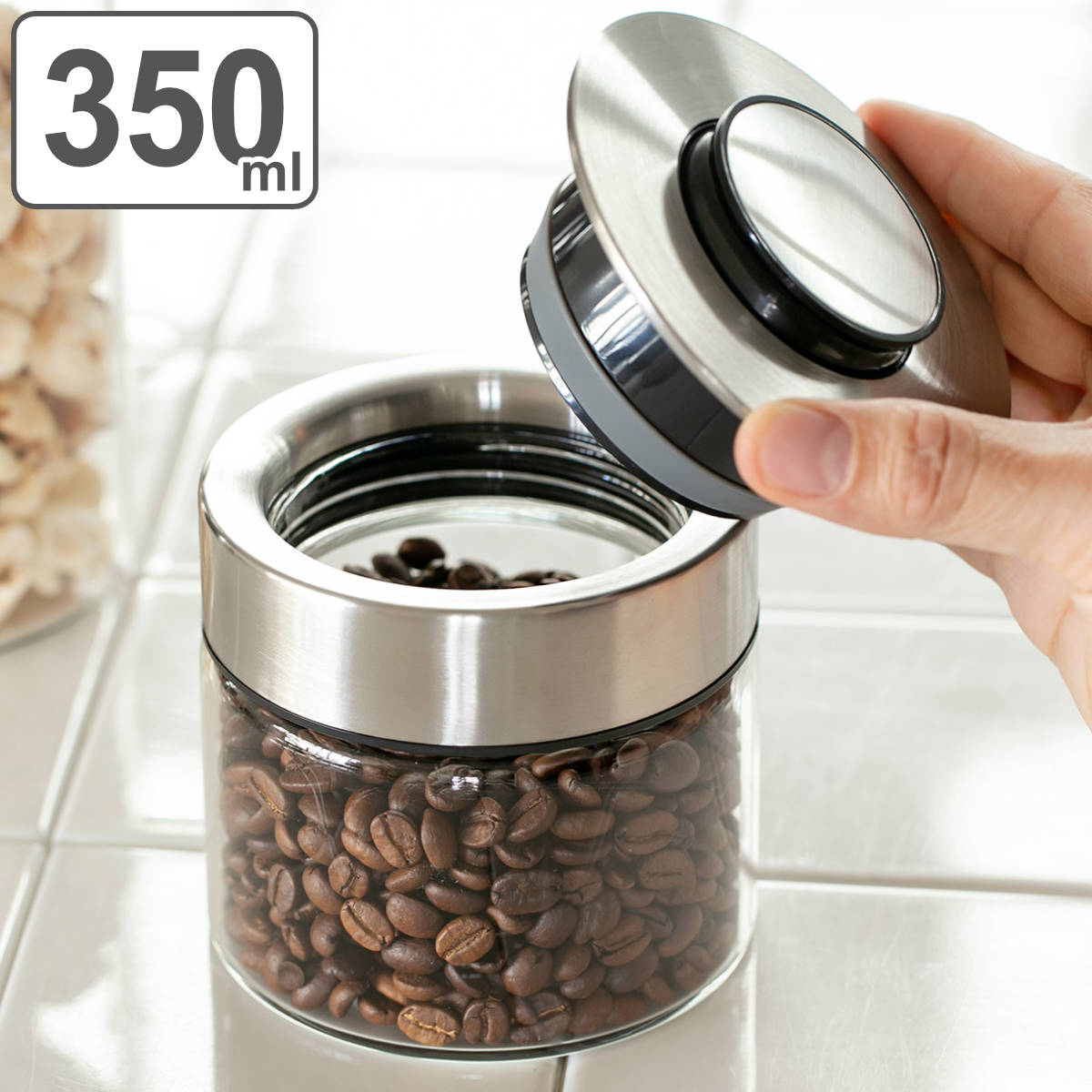 LOLO（ロロ） 保存容器 500ml ソルト シュガー コーヒー ティー 白磁製