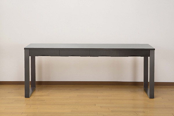 ワークデスク 学習机 幅180cm×奥行59cm タモデスク 引き出し付 （ 机