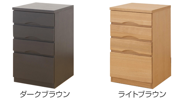 キャビネット 幅42×奥行45cm タモ 引き...の詳細画像2
