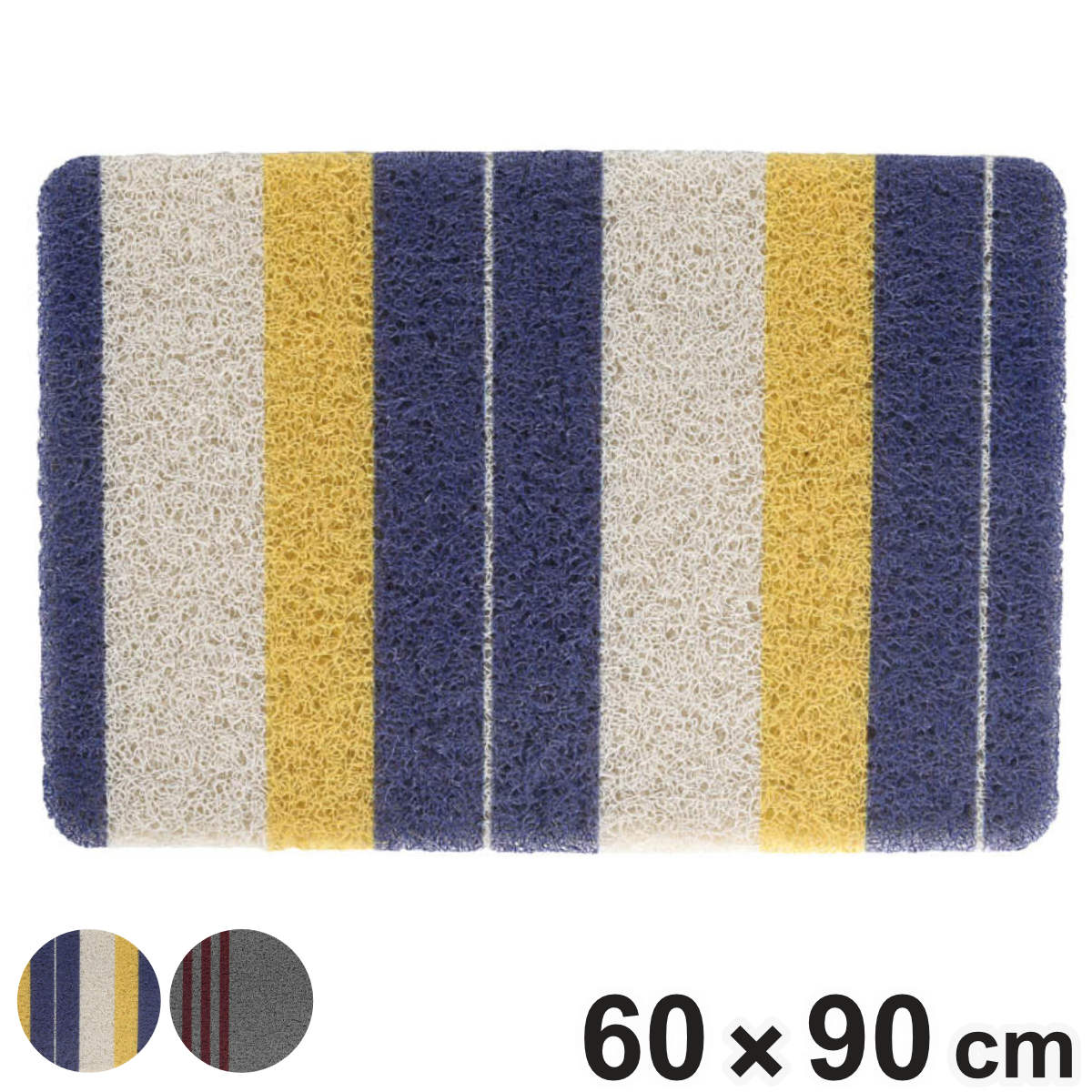 ���փ}�b�g 60×90cm DULTON PVC �}�b�g ���O ���� �i ���O���p �D���Ƃ� �􂦂� ���� �e�� �X�g���C�v �_���g�� ��90cm �j