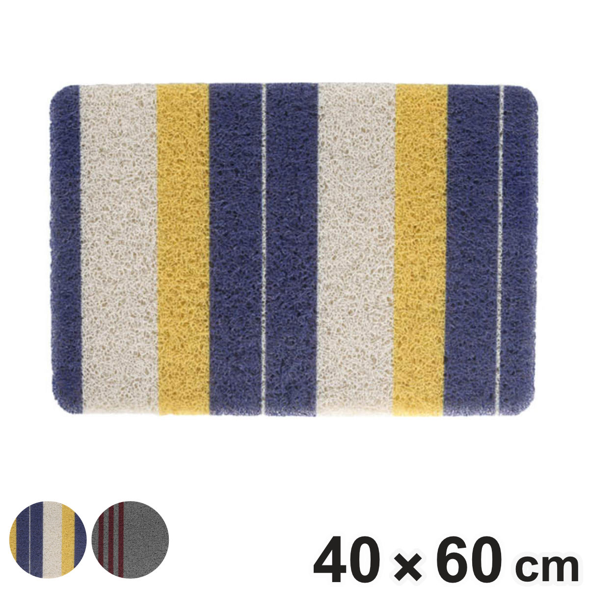 ���փ}�b�g 40×60cm DULTON PVC �}�b�g ���O ���� �i ���O���p �D���Ƃ� �􂦂� ���� �e�� �X�g���C�v �_���g�� ��60cm �j