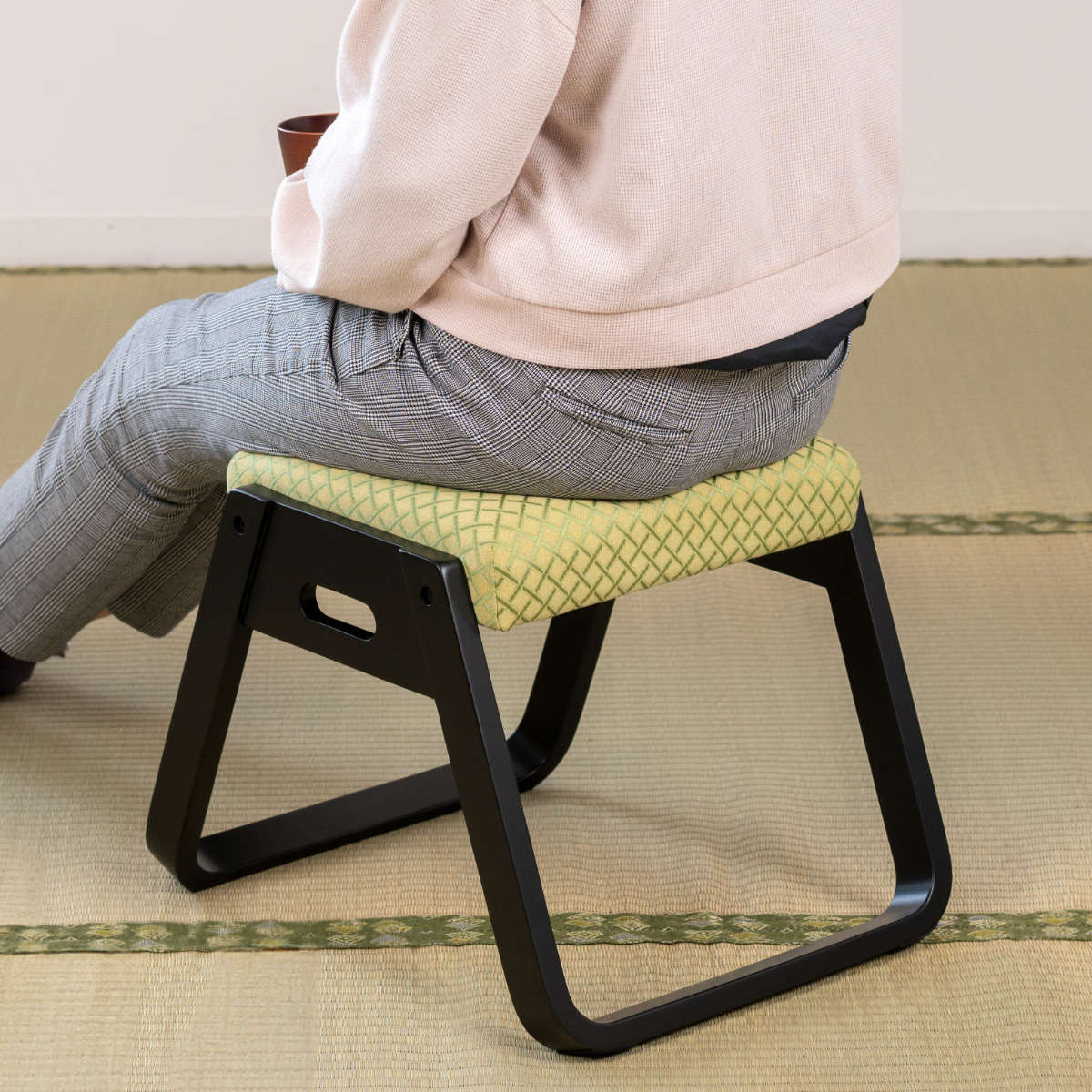 東谷 スツール 高さ36cm 同色4脚セット スタッキング お座敷チェア