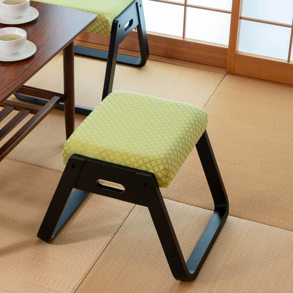 東谷 スツール 高さ36cm 同色4脚セット スタッキング お座敷チェア