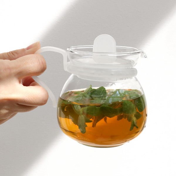 ティーポット 450ml ホワイト 1人用 ガ...の詳細画像4