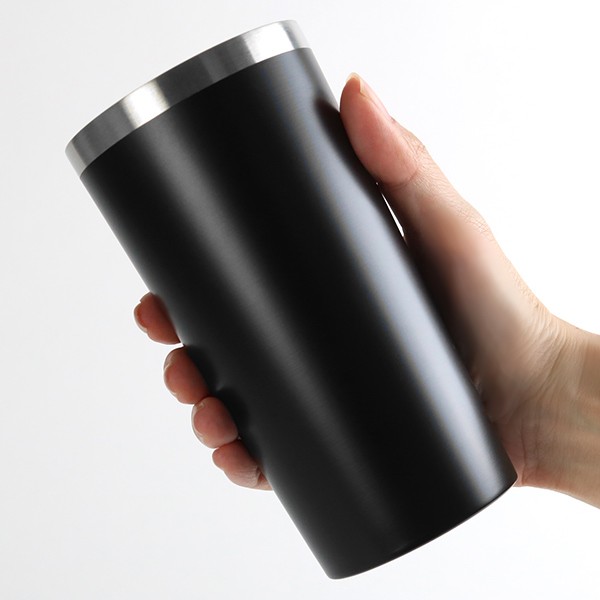 真空断熱タンブラー 450ml タンブラー ステンレス製 ブラック