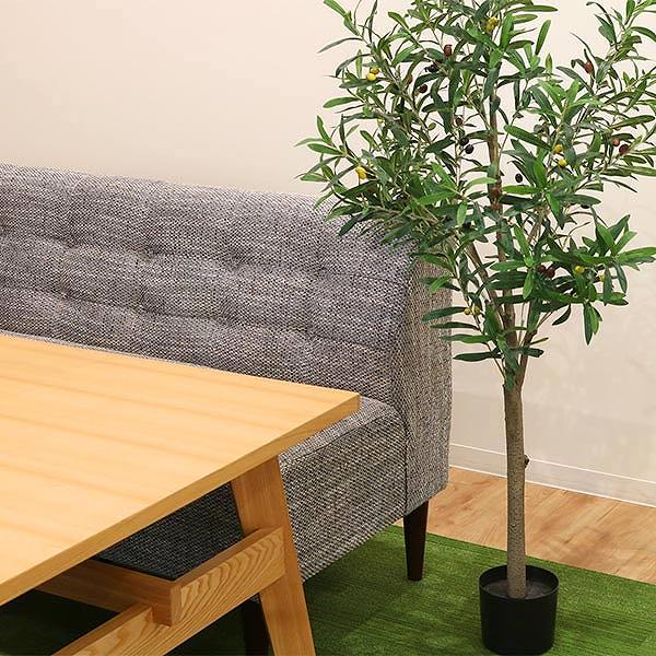 人工観葉植物 オリーブ 152cm フェイクグリーン 造花 （ 観葉植物 フェイク 人工植物 アートグリーン ）の画像