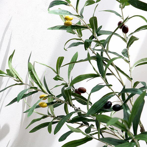 人工観葉植物 オリーブ 152cm フェイクグリーン 造花 （ 観葉植物 フェイク 人工植物 アートグリーン ）の画像