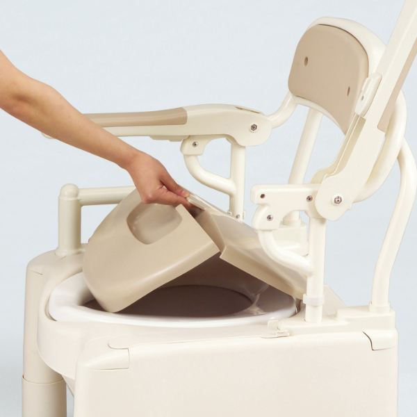 ポータブルトイレ 標準便座 高さ49cm ちび...の詳細画像5