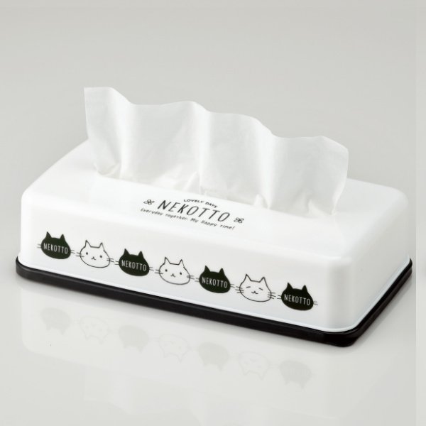 ティッシュケース ねこっと ティッシュストッカー ティッシュボックス （ ティッシュカバー ソフトパックティッシュ 収納ケース ）