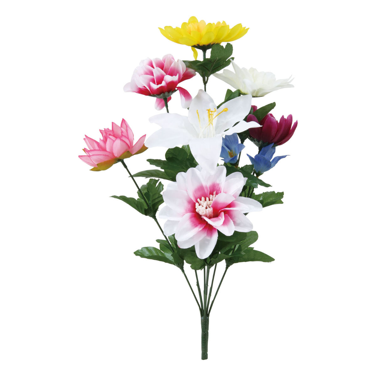 造花 盆花 L （ 仏花 弔花 供花 お供え 花 枯れない フェイクフラワー ）