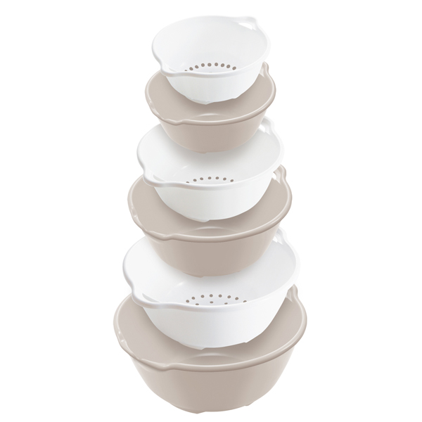 ザル＆ボウル6点セット FLAT 日本製 （ ざる ボウル 調理用 ） : お