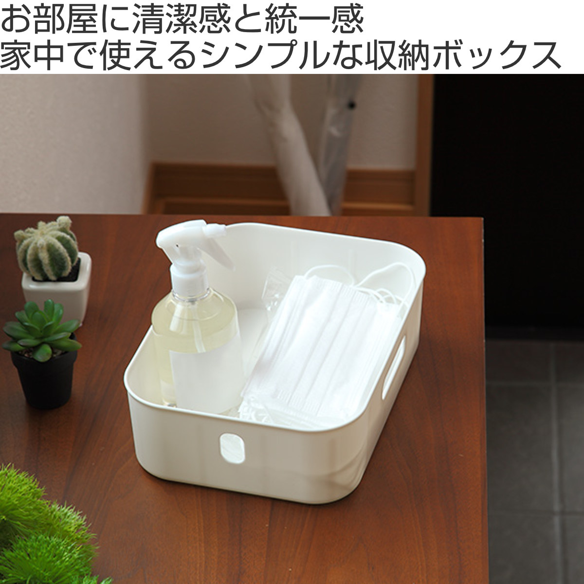 SANKA 収納ケース ナチュラ インボックス ソフト スリムS 幅26×奥行19