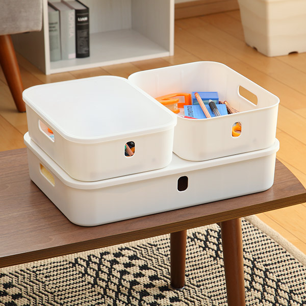 SANKA 収納ケース ナチュラ インボックス ソフト スリムS 幅26×奥行19