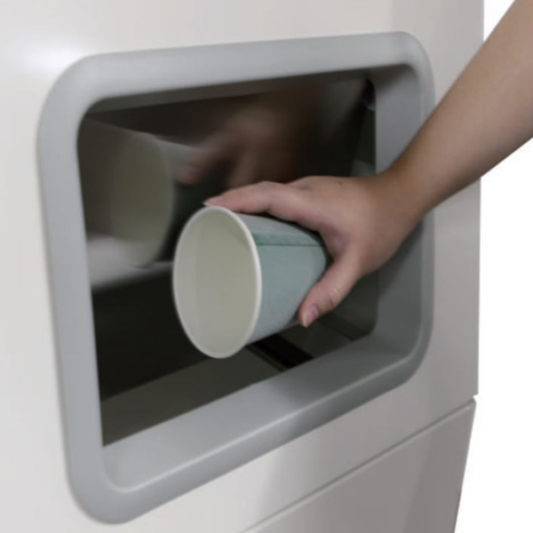 屋外用ゴミ箱 業務用ダストボックス 67L オフホワイト色 ニートST フラップ付 （ 法人限定 ゴミ箱 屋外用 屋外 分別ゴミ箱 分別 業務用 外 ダストボックス ）_5