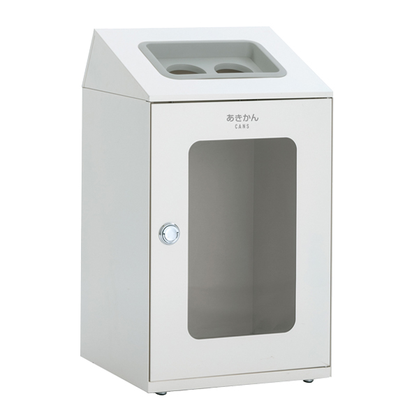 屋内用ゴミ箱 ダストボックス 80L オフホワイト色 窓付タイプ ニートSTF ミエル （ 法人限定 屋内用 分別ゴミ箱 分別 業務用 ゴミ箱 ごみ箱 分別ごみ箱 ）_12