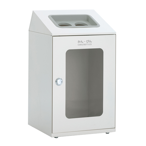 屋内用ゴミ箱 ダストボックス 80L オフホワイト色 窓付タイプ ニートSTF ミエル （ 法人限定 屋内用 分別ゴミ箱 分別 業務用 ゴミ箱 ごみ箱 分別ごみ箱 ）_14