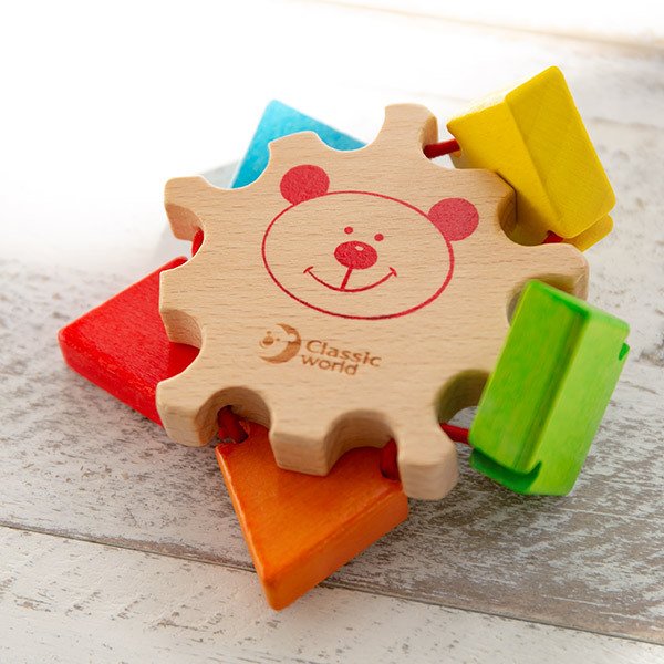 鏡 ミラー 赤ちゃん 木製 おもちゃ 知育玩具 Classic クラシック （ 玩具 木のおもちゃ カチャカチャ 乳児 ）