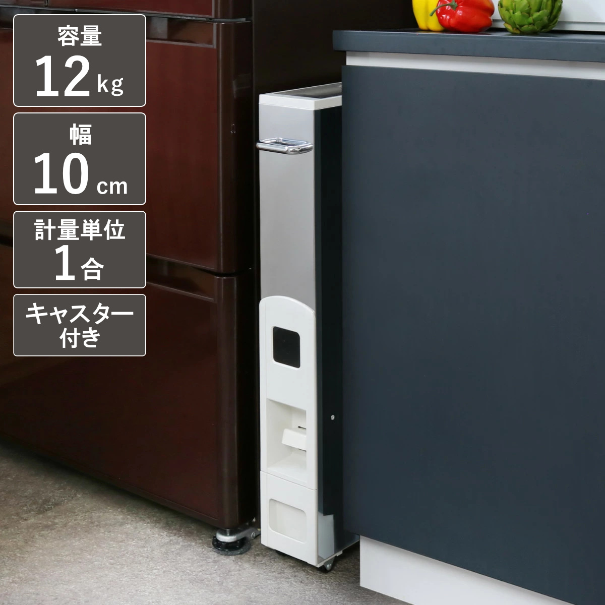 FRESHLOK 米びつ 3.2kg フレッシュロック ハンドル付き 密閉米びつ