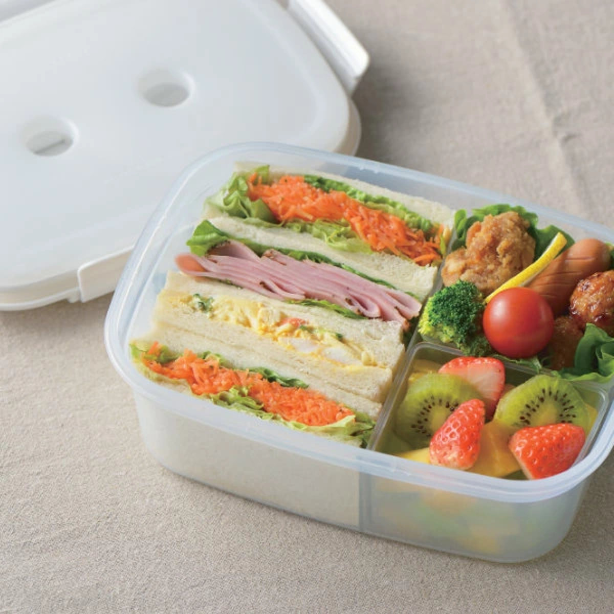 お弁当箱 ピクニック 1段 アクティア 保冷剤...の詳細画像1