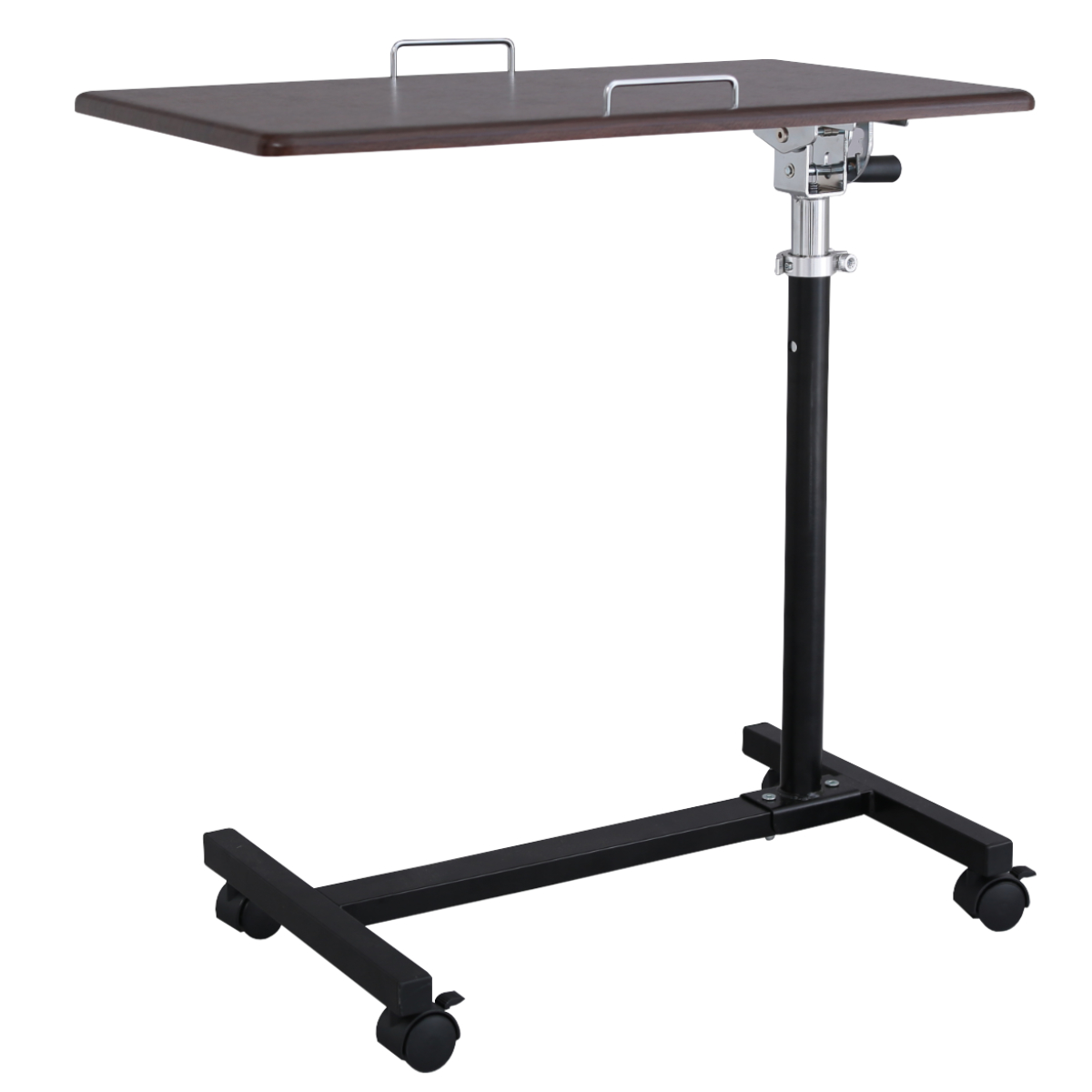 テーブル 幅60cm 角度調整 マルチテーブル 高さ調整 キャスター付き 移動 収納 ベッドテーブル ベッドサイド （ サイドテーブル 机  パソコンデスク ）