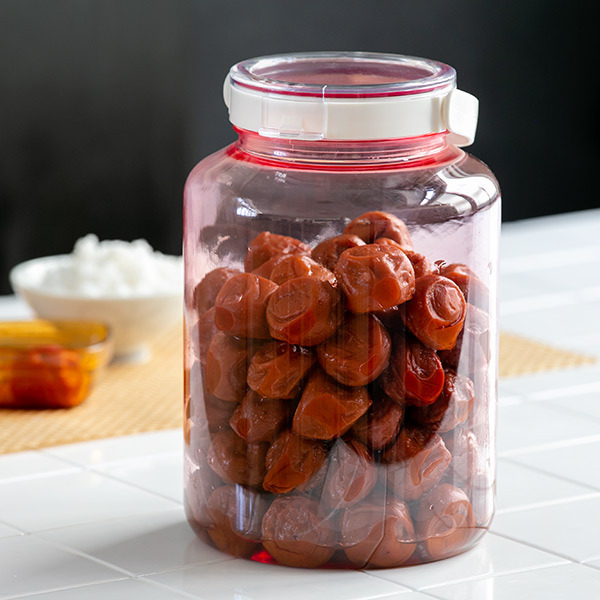 TAKEYA（タケヤ） 漬物容器 4.2L 熱湯消毒対応 梅干し瓶 2kg用 丸型